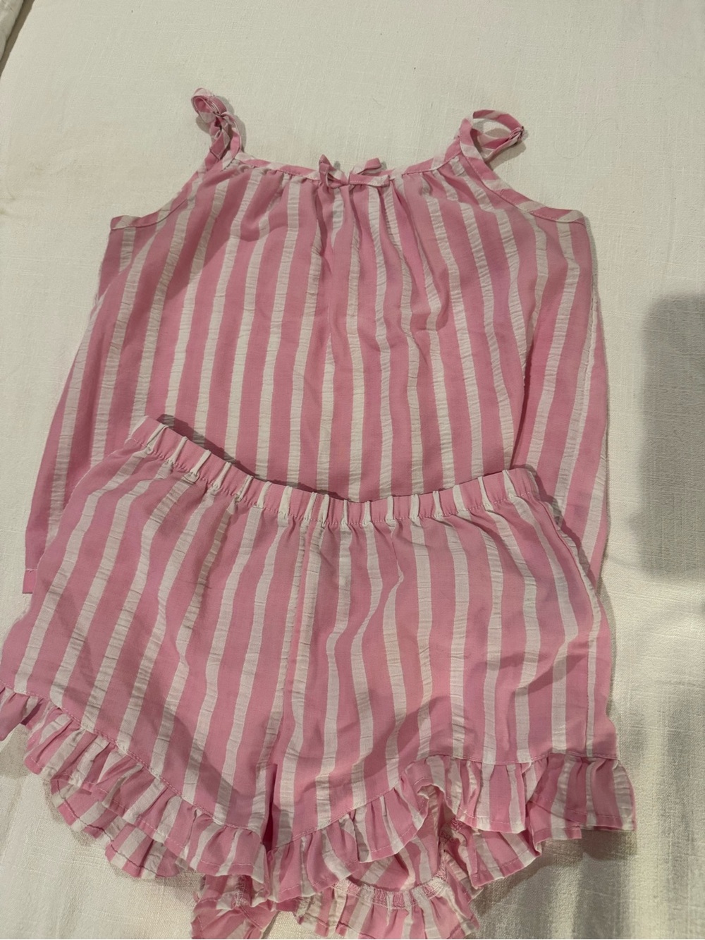 art class Pink and White Striped Sleepwear Top